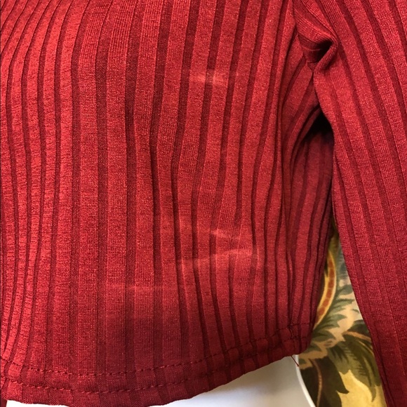 Boohoo Burgundy Red Crop Top - Picture 8 of 8